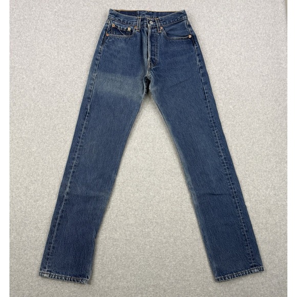 Levi's Denim - Vintage Levis Jeans Womens Fits 26x30 Blue 501 Butty Fly 90s Denim Made In USA